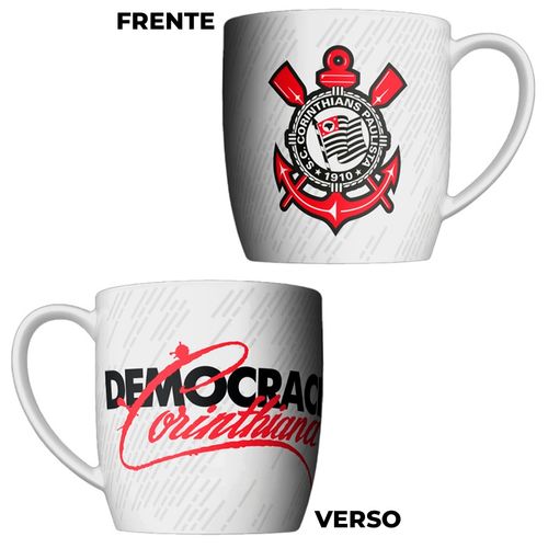 Caneca Corinthians 360ml em Porcelana Allmix