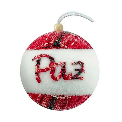 Bola de Natal C/ Frase 6cm em Isopor Multiart