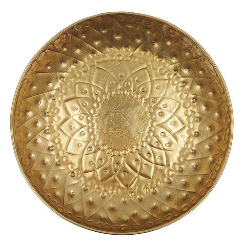 Bandeja Redonda Decorativa 18cm em Metal Brascontinental