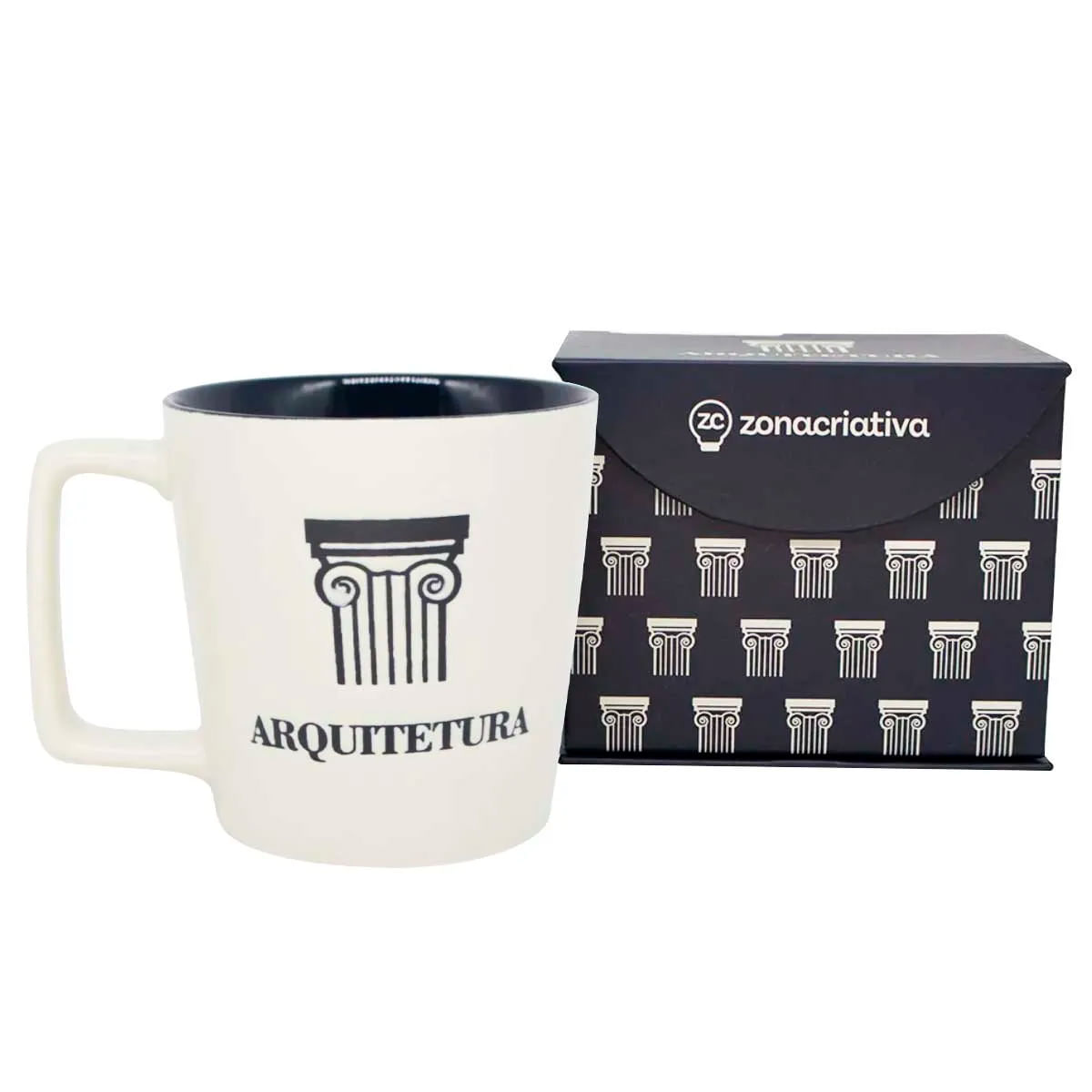 ARCHITECTURAL POTTERY① Caneca Profissão Arquitetura 400ml em Cerâmica Zona Criativa