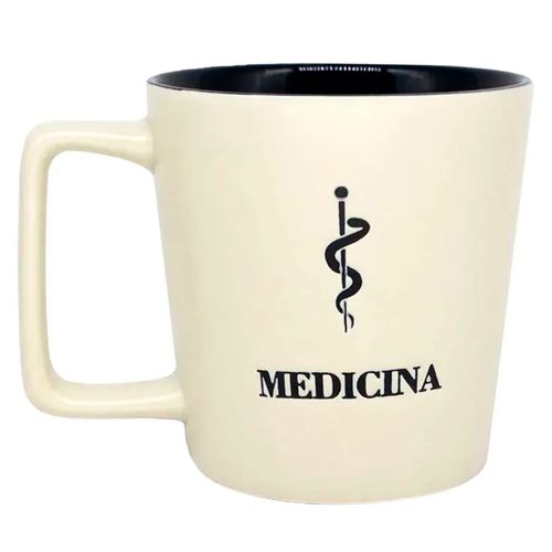 Caneca Profissão Medicina 400ml em Cerâmica Zona Criativa