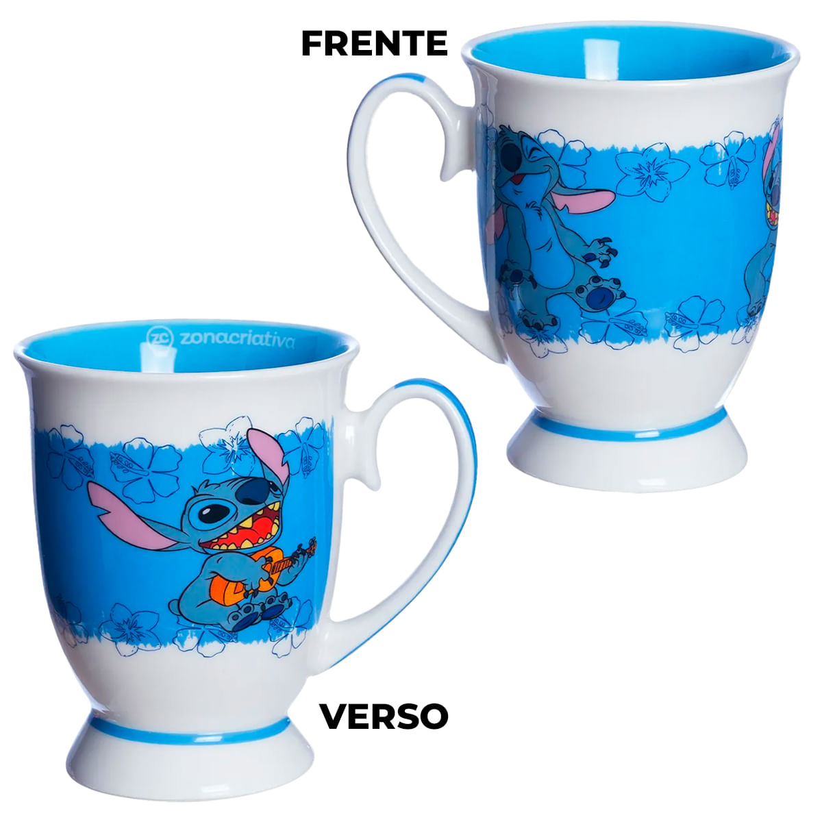 Caneca Royal Stitch 300ml em Cerâmica Zona Criativa