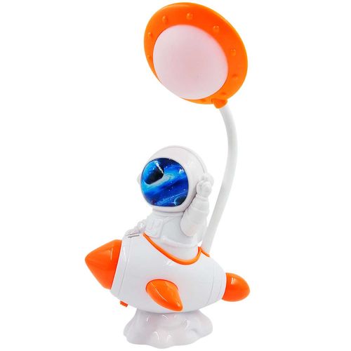 Luminária de Mesa Astronauta C/ LED 24cm  em Plástico Interponte