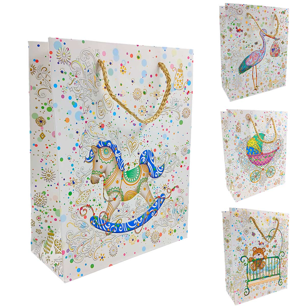 Sacola P/ Presente Infantil 18x23cm em Papel JML