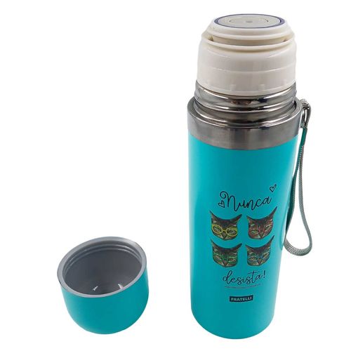 Garrafa Térmica C/ Alça 320ml em Aço Inox Fratelli