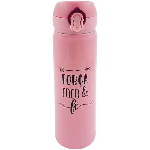Garrafa C/ Frase 450ml em Aço Inox Fu Xing