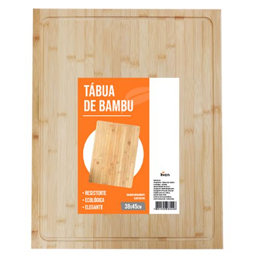 Tábua de Corte 38x45cm em Bambu Livon