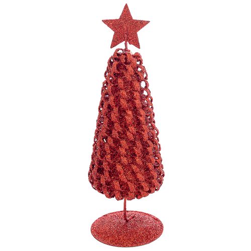 Árvore de Natal C/ Glitter 20cm em Plástico Bela Flor