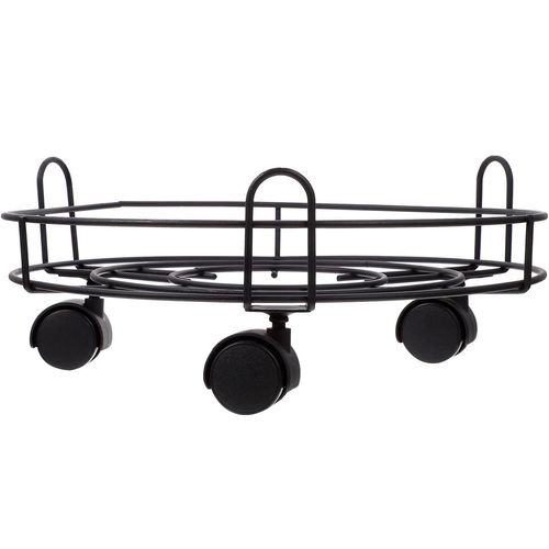 Suporte Para Botijão C/ Rodinhas 34cm em Metal Fu Xing