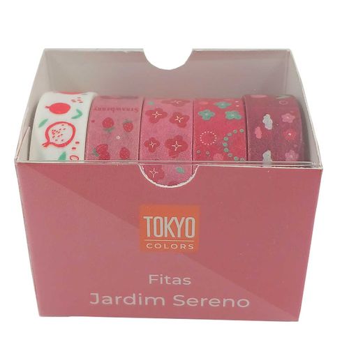 Jogo de Fita Adesiva Decorativa 2mx10mm em Papel Tokyo Design