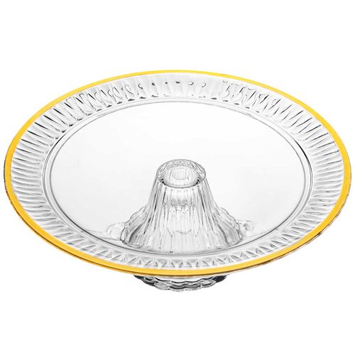Prato Para Bolo C/ Pé 32cm em Vidro Lyor