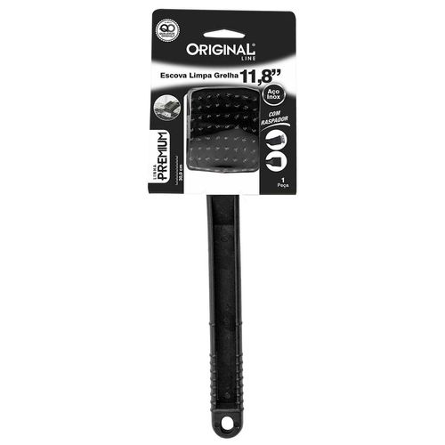 Escova Limpa Grelha 30cm em Aço Inox Original Line