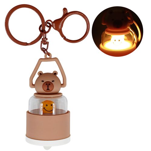 Chaveiro Ursinho C/ Luz 7cm em Plástico Michael Judi