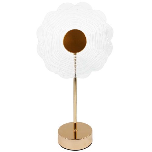 Abajur Flor Decorativo 18,5x38cm em Acrílico Alfacell