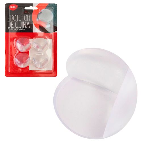 Kit Protetor de Quina 4 Peças 3x2,4cm em Plástico Clink