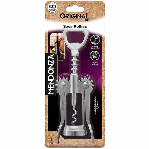 Saca Rolhas Mendonza 17cm em Zinco Original Line