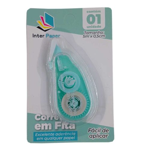 Corretivo em Fita Color 6,5cm em Plástico Interponte