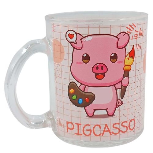 Caneca Bichinhos 330ml em Vidro Kehome