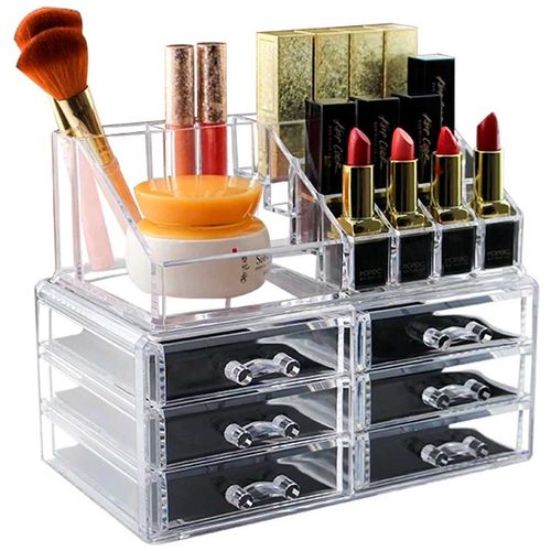 Organizador Maquiagem C/ 6 Gavetas 18x22,5cm em Plástico Kehome