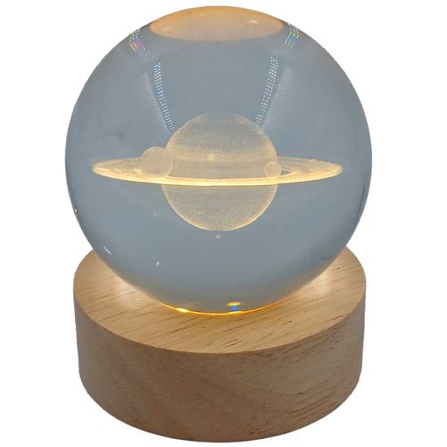 Luminária Globo LED Decorativa 6x8cm em Vidro Fu Xing