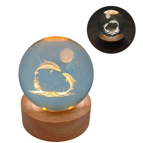 Luminária Globo LED Decorativa 6x8cm em Vidro Fu Xing