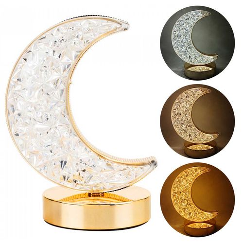 Luminária Lua Decorativa LED 20x13cm em Plástico Taimes
