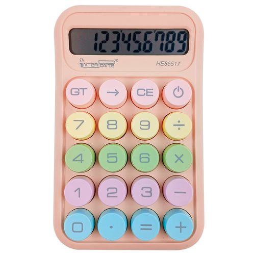 Calculadora de Mesa Color 10 Dígitos 14,9x9,2cm em Plástico Interponte