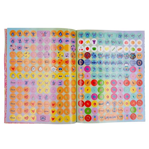 Livro 500 Adesivos Stitch 27,7x21,5cm em Papel Culturama Editora