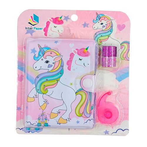 Kit Escolar Bichinhos 4 Peças 10,3x7,8cm em Plástico Interponte