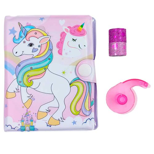 Kit Escolar Bichinhos 4 Peças 10,3x7,8cm em Plástico Interponte