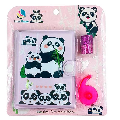 Kit Escolar Bichinhos 4 Peças 10,3x7,8cm em Plástico Interponte