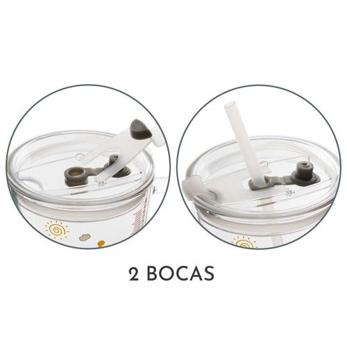 Caneca Bichinhos C/ Tampa 400ml em Vidro Interponte