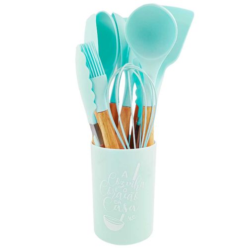 Kit Utensílios Chicago 12 Peças em Plástico Kehome