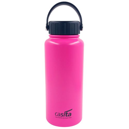 Garrafa Térmica C/ Alça 1L em Aço Inox Casita