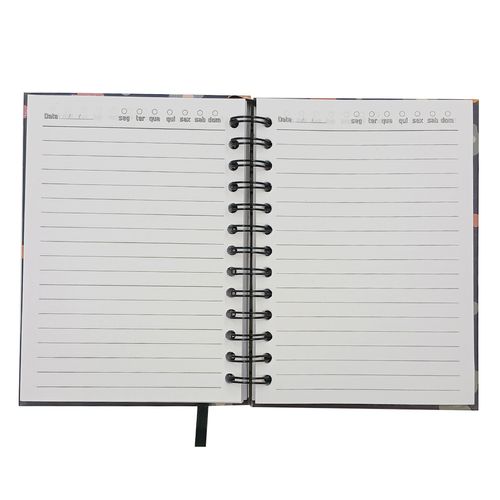 Agenda Permanente Flores 19x13,5cm em Papel FWB
