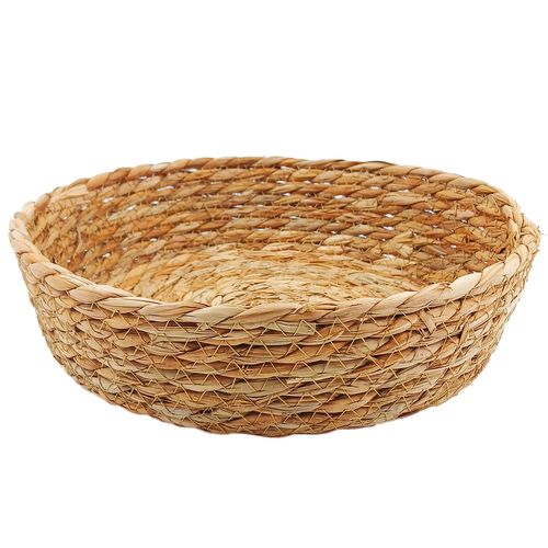 Cesto Redondo Decorativo 25x7cm em Sisal Megagift