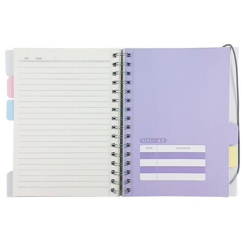Caderno de Anotação C/ Divisórias 14,5x21cm em Papel Michael Judi
