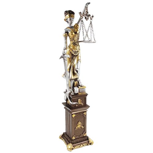 Dama da Justiça Decorativo 43cm em Resina Brascontinental