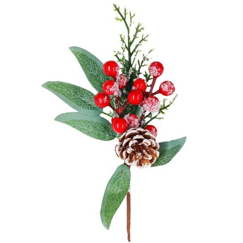 Arranjo Pick Natalino 22cm em Plástico Multiart