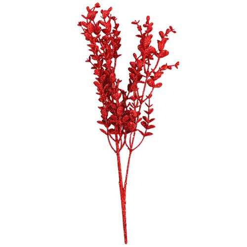 Arranjo Folhagem C/ Glitter 36cm em Plástico Multiart