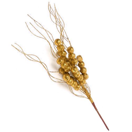 Arranjo Pick Natalino C/ Glitter 36cm em Plástico Multiart