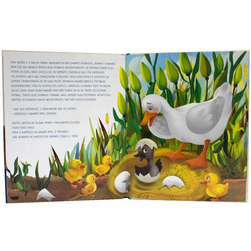 Livro O Patinho Feio 20,2x16,7cm em Papel Todo Livro