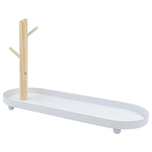 Bandeja Oval Decorativa 10,5x30cm em Metal Megagift