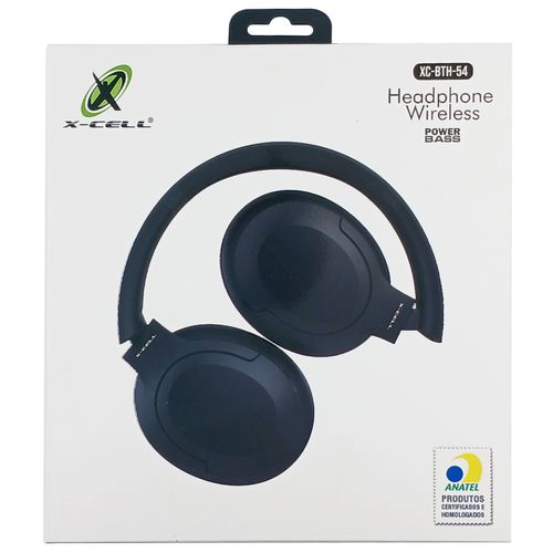Fone de Ouvido Headphone Bluetooth C/ Microfone em Plástico X-Cell