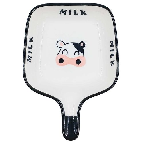 Mini Petisqueira Vaquinha 12cm em Cerâmica Lila Cosméticos