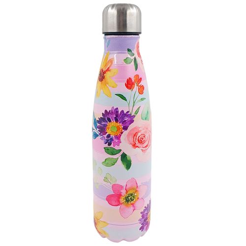 Garrafa Térmica Flores 500ml em Aço Inox Fu Xing