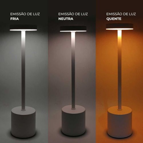 Luminária Led Decorativa USB 34,5x8cm em Metal Fu Xing