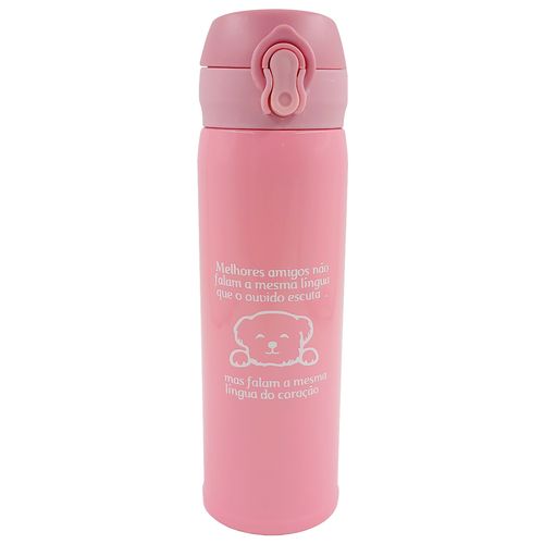 Garrafa Térmica Bichinhos 410ml em Aço Inox Kit Girl