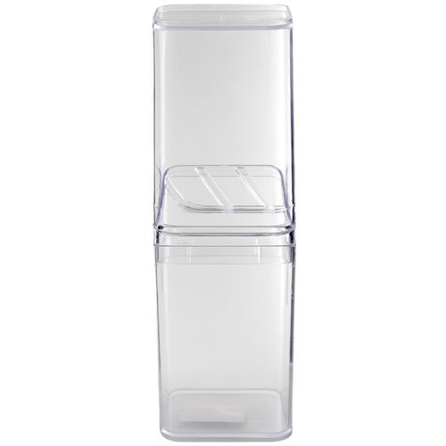 Porta Escova Slim C/ Tampa 22cm em Plástico UZ