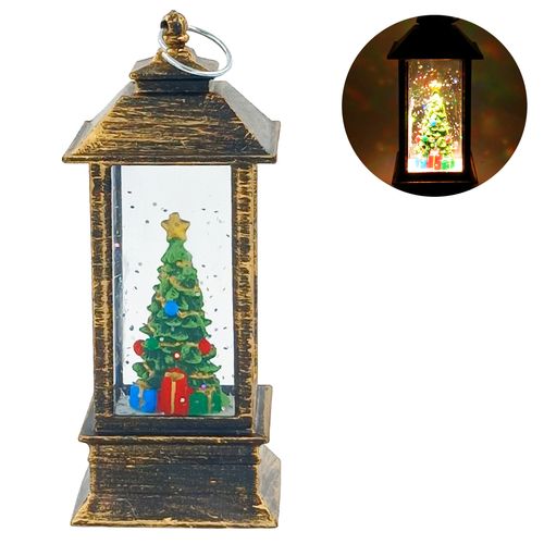 Luminária Natalina C/ LED 12cm em Plástico Multiart